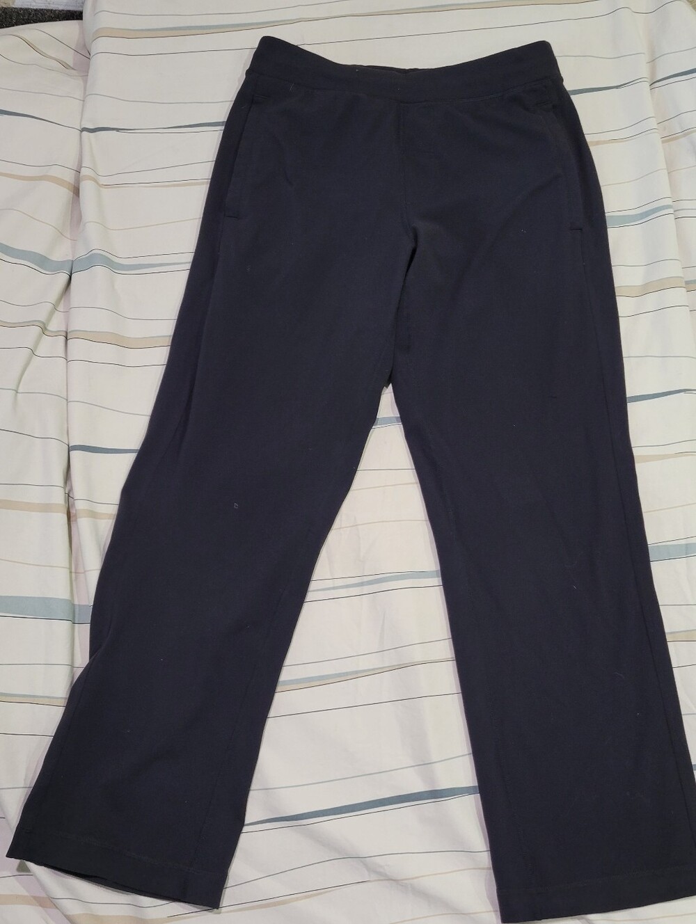 Lululemon Kung Fu Pants Mens Size M Reg Black Relaxed Leg Drawstring